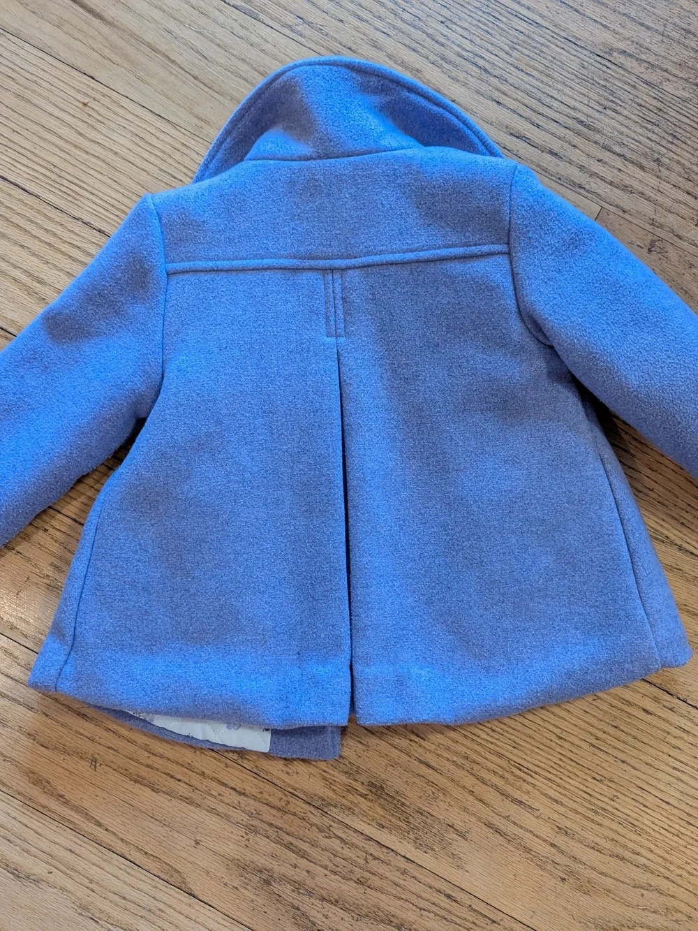 Kids Wool-Blend Coat in Light Blue